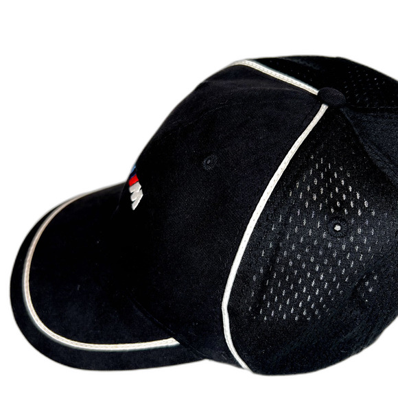 BMW Lifestyle M Series Cap Black w/White Stripes Adjustable Embroidered Logo - Picture 3 of 6